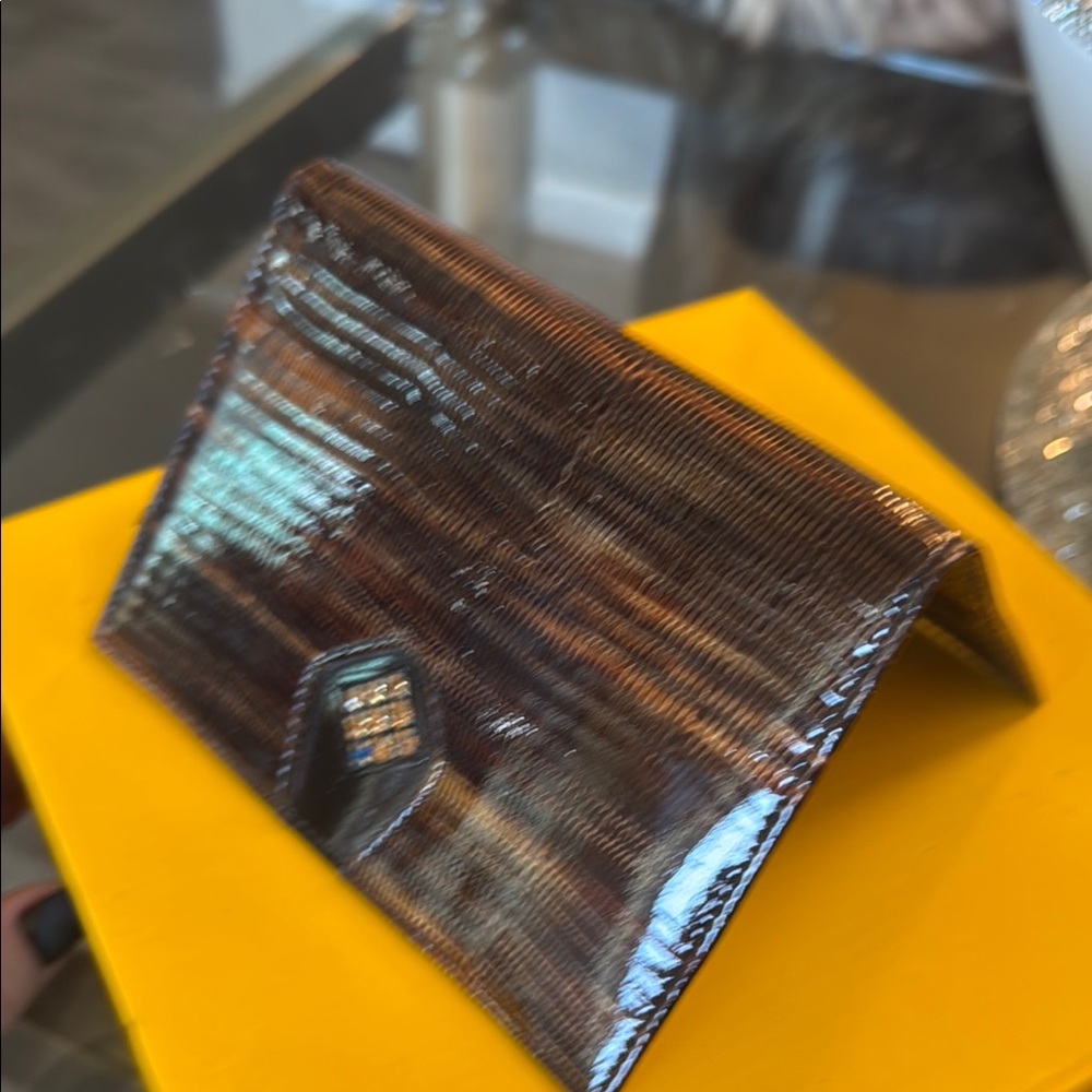 Brown Elisir Textured Wallet View 4
